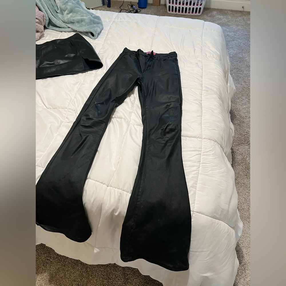 Black edikted leather pants